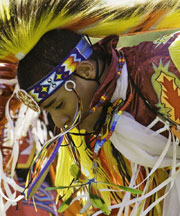 Native dressed Native American photo